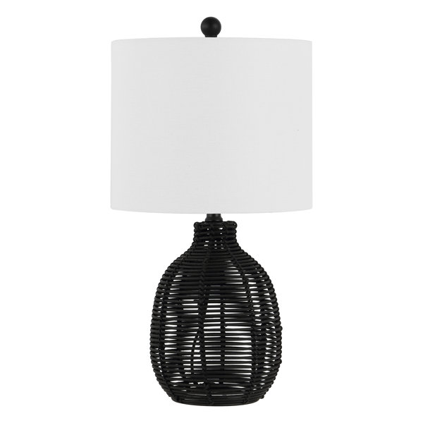 Beachcrest Home™ Robbin, 23 Inch, Black, Rattan Table Lamp & Reviews | Wayfair